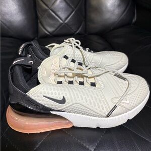 Nike Air Max 270 Beige and Black Sneakers